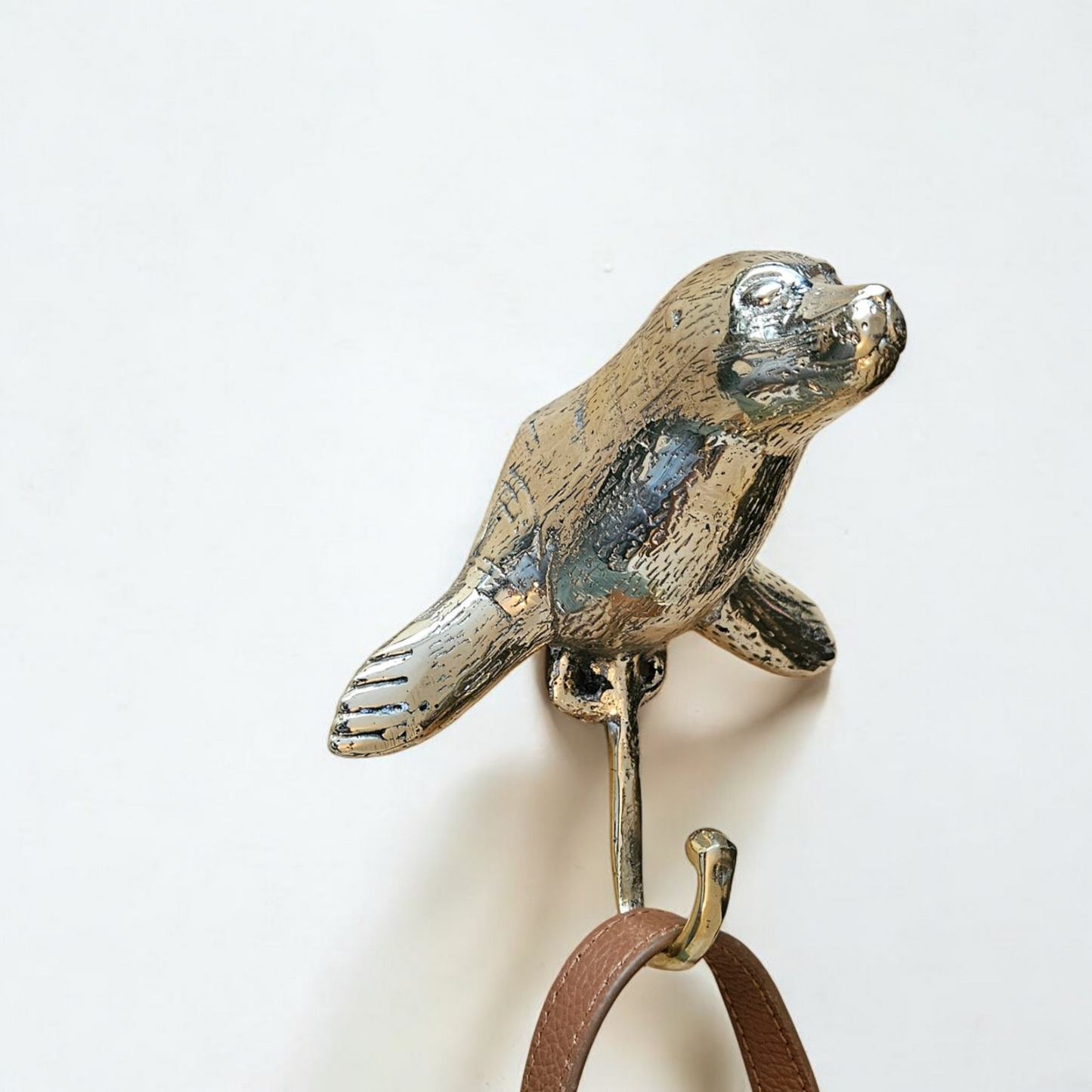 Crochet / Patère Murale "Phoque" en Bronze Tokolausanne