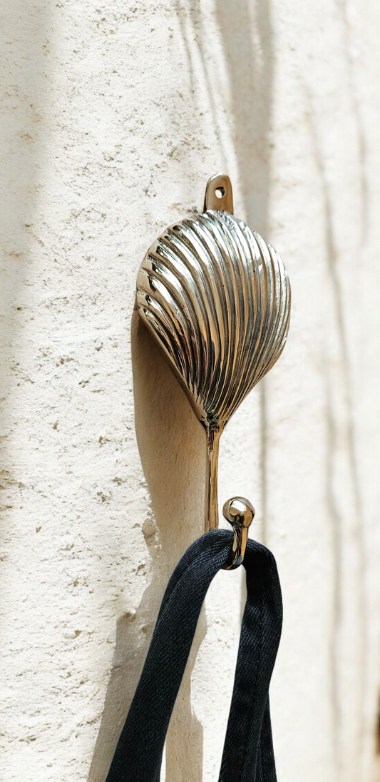 Crochet Mural en Bronze - Patère Coquillage Maritime Tokolausanne