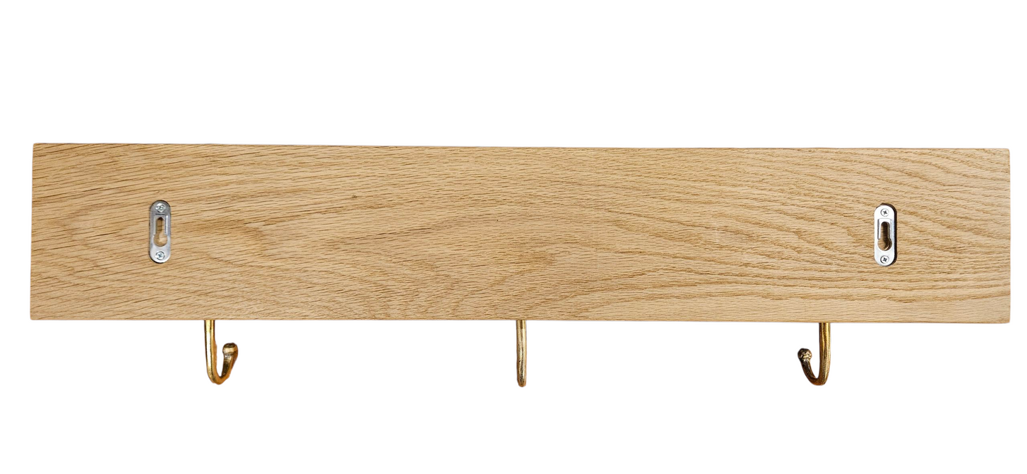 Porte-manteau mural 3 crochets papillons bronze Tokolausanne