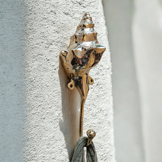 Crochet Mural Coquillage en Bronze - Patère Décorative Marine Tokolausanne