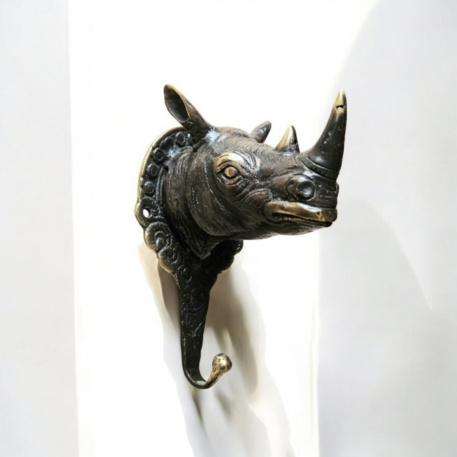 Crochet / Patère Mural Rhinocéros Tokolausanne