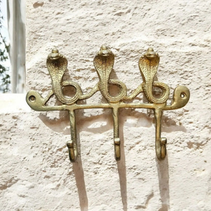 Patère Murale Bronze "Cobra" - Décoration Exotique et Élégante Tokolausanne