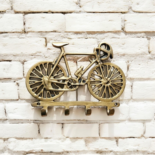 Porte-Clés Mural Bronze Vélo de Course - Accessoire Déco pour Cyclistes Tokolausanne