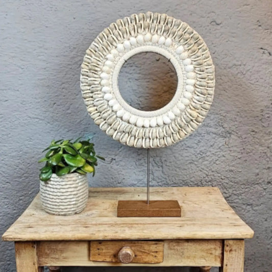 Décoration Collier en coquillage - Bijou décoratif esprit marin