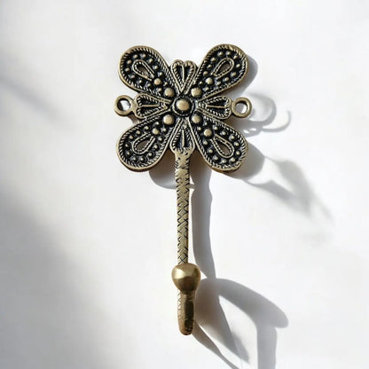 Patère Murale Papillon en Bronze - Crochet Vintage Bohème Décoratif Tokolausanne