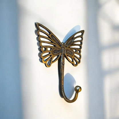 Patère Murale Papillon en Bronze - Crochet Décoratif Élégant Tokolausanne